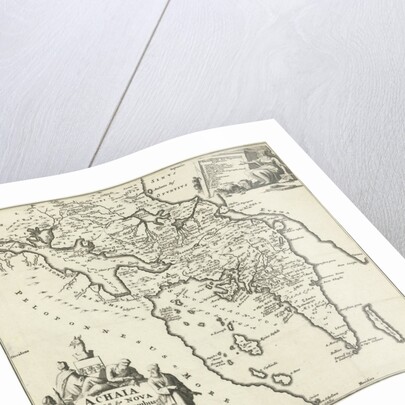 Map of Achaea by Joannes Wolters