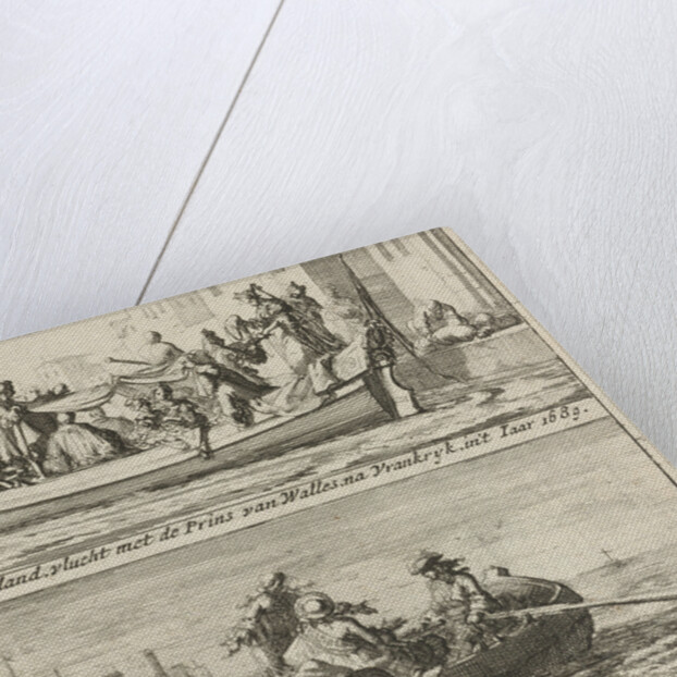 Flight of the King and Queen to France, 1688 by Jurriaen van Poolsum