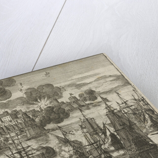 Algiers bombed by the French in 1682 by Jurriaen van Poolsum