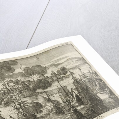 Algiers bombed by the French in 1682 by Jurriaen van Poolsum