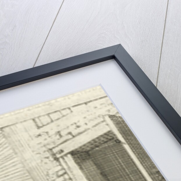 Man protects his eyes from the sun when he walks out by Pieter Arentsz II