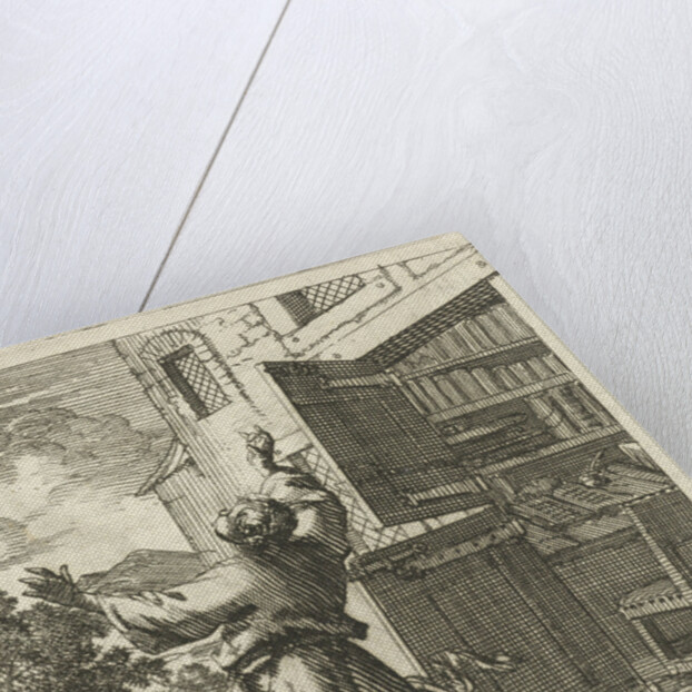 Man has left his study to see beyond the sky by Pieter Arentsz II