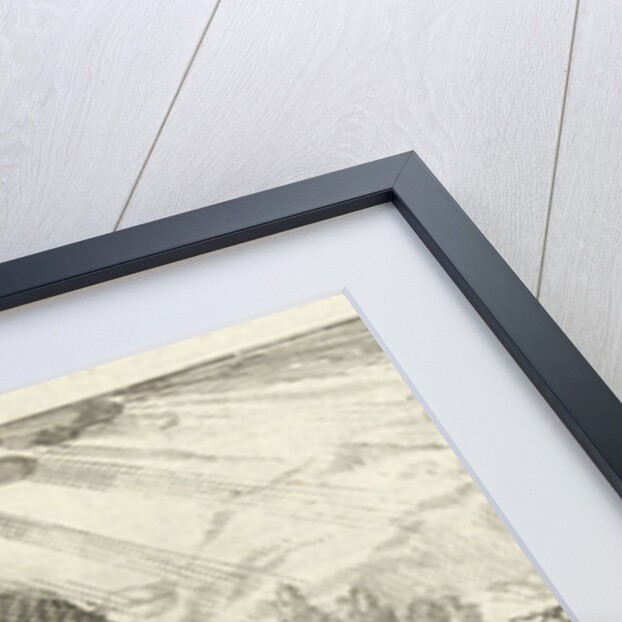 A man looks at a big stone rolling down a mountain after it slipped out of his hands by Pieter Arentsz II