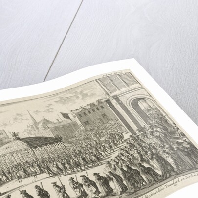 Coronation Procession of William III, 1689 by Jan Claesz ten Hoorn