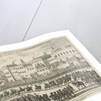 Exclamation of the coronation of the Prince and Princess of Orange, 1689 by Jan Luyken