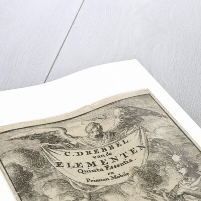 Scholar studies a book in the presence of Earth, Water and Fire by Jacob Claus