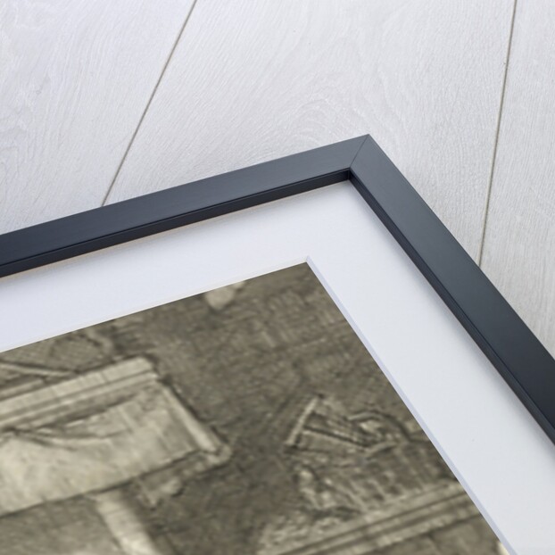 Five people around the fire to welcome the writer Willem Sluiter by Gerbrandt Schagen