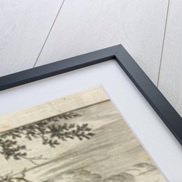 The writer William Shutter with a dog in a brook by Gerbrandt Schagen