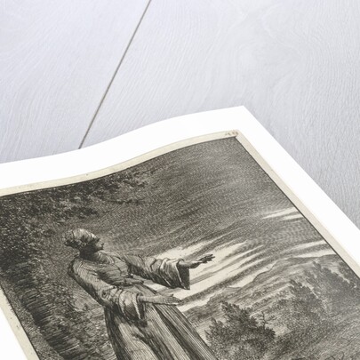 Woman walking in the night by Pieter Arentsz II