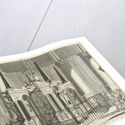 The tomb or mausoleum of William of Orange in the New Church in Delft by Jan Luyken