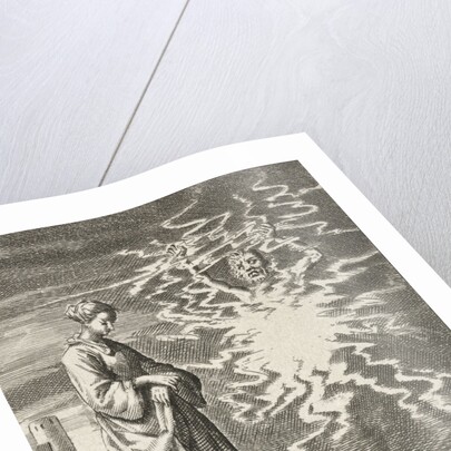 Woman walks quietly past Satan by Pieter Arentsz II