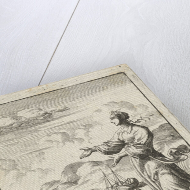 Woman looking at the sea by Pieter Arentsz II