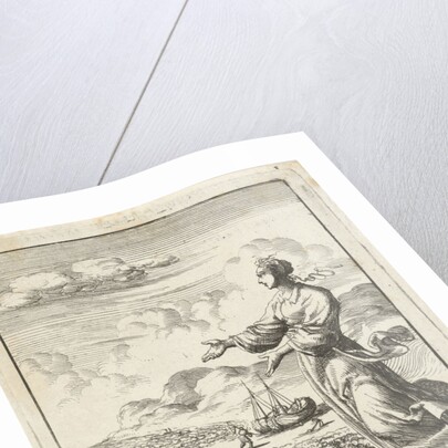 Woman looking at the sea by Pieter Arentsz II