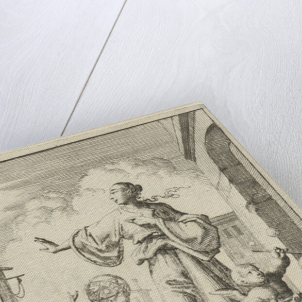 Women making defensive gesture to Death, who cuts the thread of life by Pieter Arentsz II