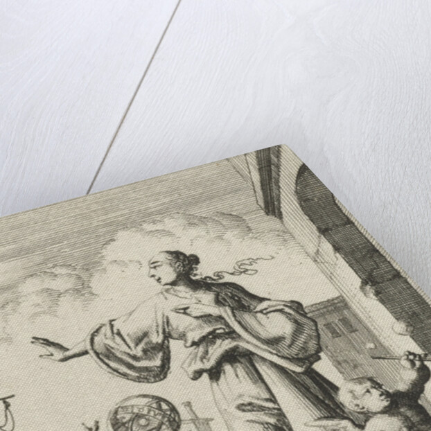 Women making defensive gesture to Death, who cuts the thread of life by Pieter Arentsz II