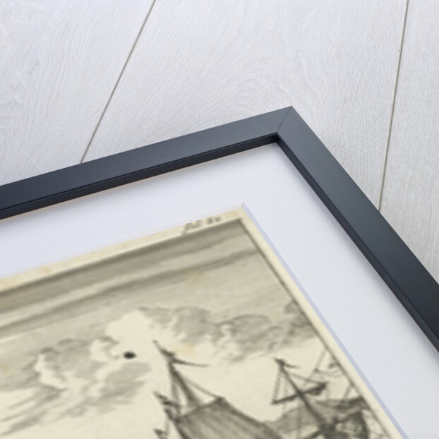 Captain Lambert Hendrikszoon hangs 125 pirates from the yards of his ships or throws them into the sea off the port of Algiers by Jan Claesz ten Hoorn