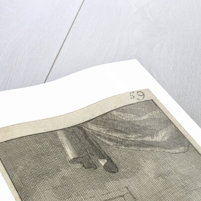 Christian watches as a man and woman are cleaning the floor by Johannes Boekholt