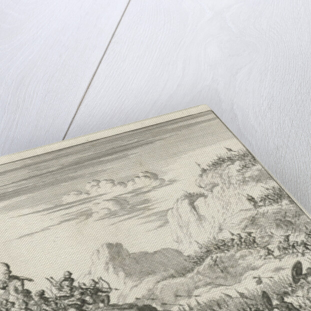 Army of the Emperor Conrad III betrayed and in the mountains raided by the Saracens by Timotheus ten Hoorn