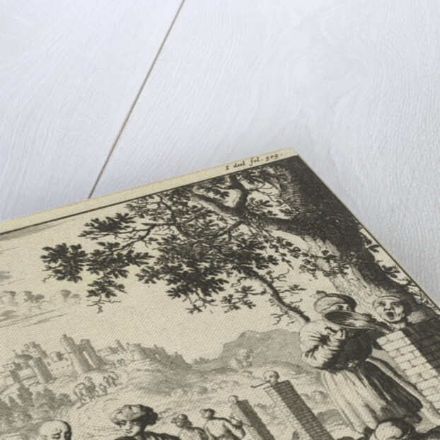 Thieves and swindlers punishment bricked by Jan Luyken