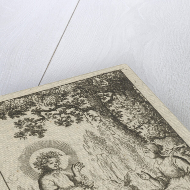 Christ and the soul personified by a fountain by Pieter Arentsz II