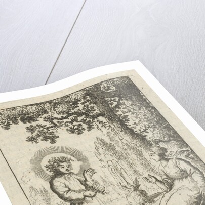 Christ and the soul personified by a fountain by Pieter Arentsz II