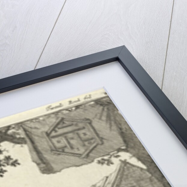 Laplander aims his bow and arrow at a wolf and a bear, Lapland by Jan Claesz ten Hoorn