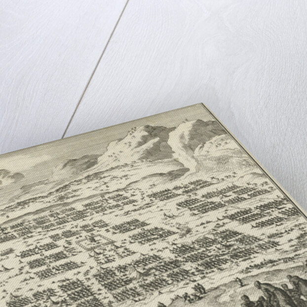 Tent Camps of the twelve tribes of Israel arranged around the tabernacle by Willem Goeree