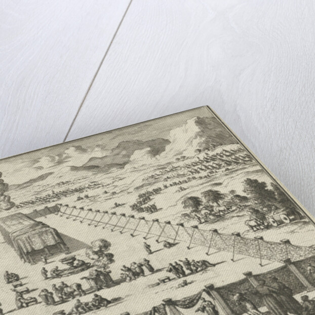 View of the court and the Tabernacle by Willem Goeree