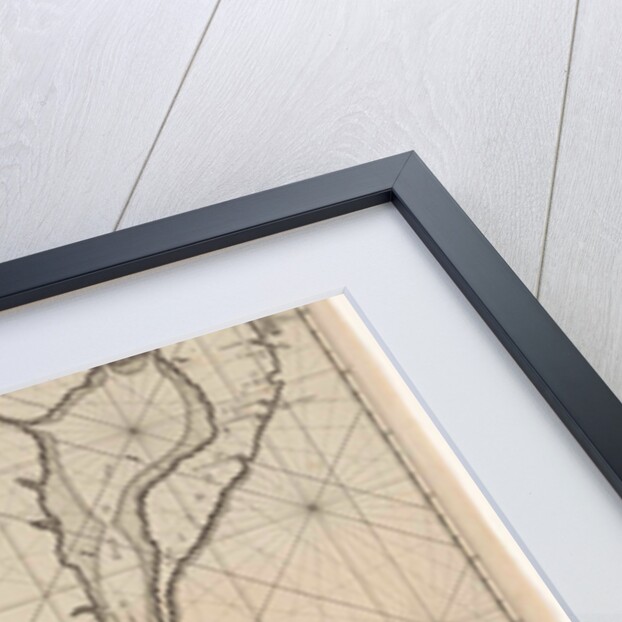 Sea chart of part of the coast of Brazil, Uruguay and Argentina by Johannes van Keulen I