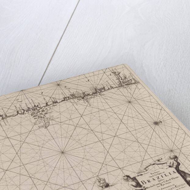 Sea map of part of the coast of Brazil by Johannes van Keulen I