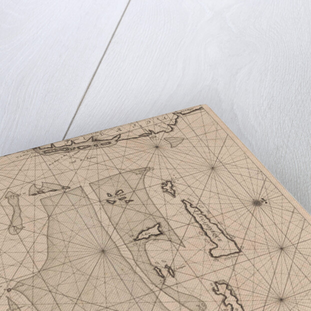 Sea chart of part of southeastern Florida and northeast of Cuba by Johannes van Keulen I