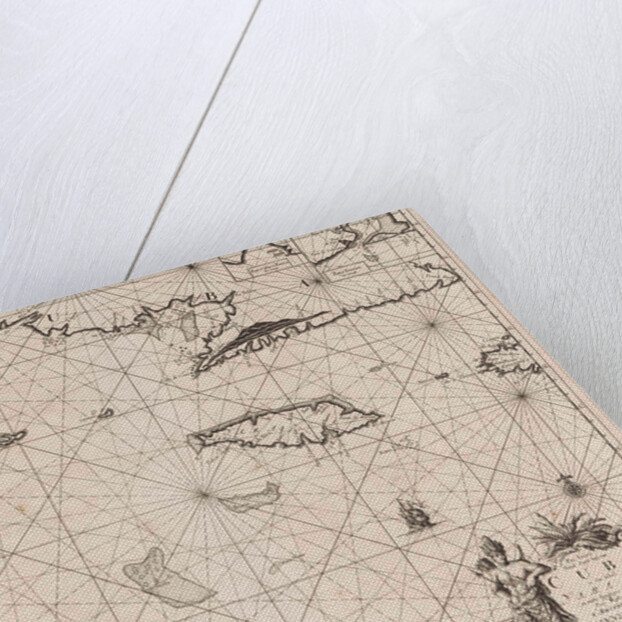 Sea chart of the south coast of Cuba and Jamaica by Johannes van Keulen I