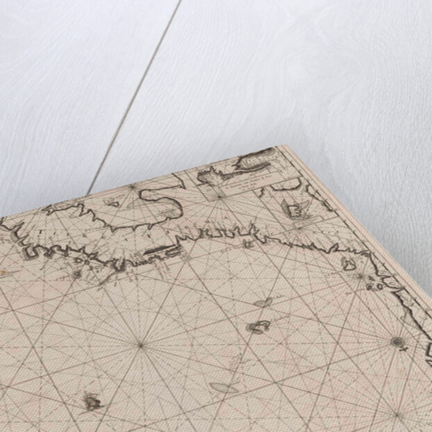 Sea chart of the coasts of Colombia, Panama, Costa Rica and Honduras, with an inset map of Cartagena by Johannes van Keulen I