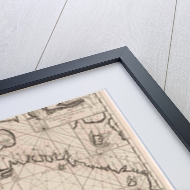 Sea chart of the coasts of Colombia, Panama, Costa Rica and Honduras, with an inset map of Cartagena by Johannes van Keulen I