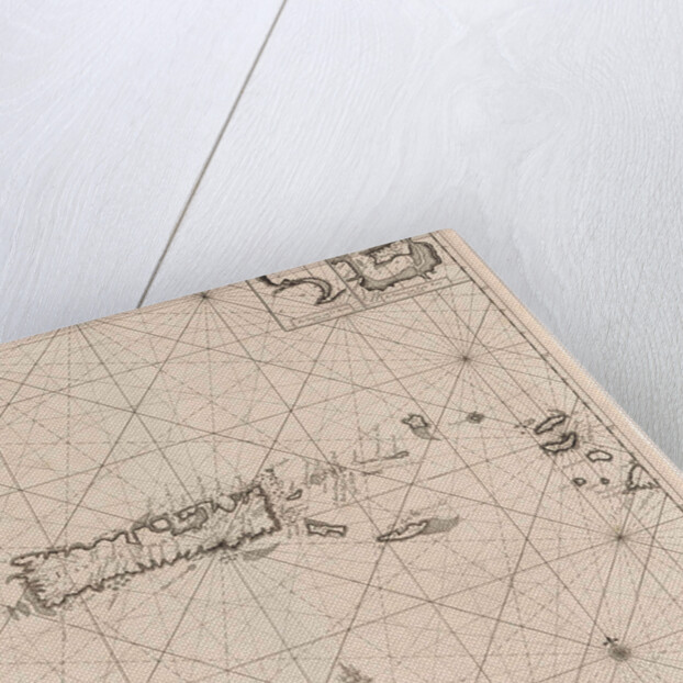 Sea chart of Puerto Rico by Johannes van Keulen I