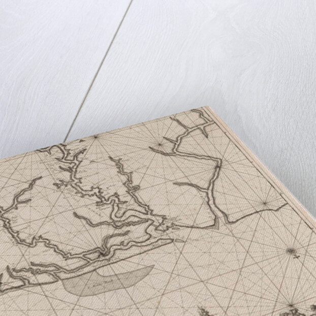 Sea chart of various Surinamese rivers by Anonymous