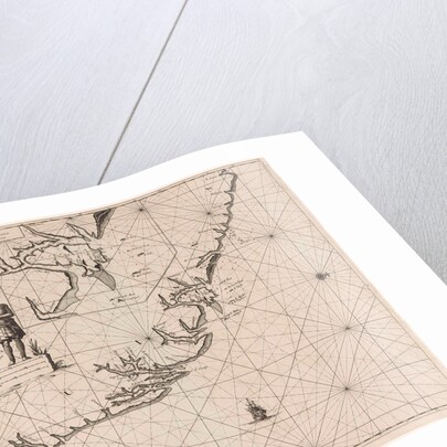 Sea chart of the coast of French Guiana by Johannes van Keulen I