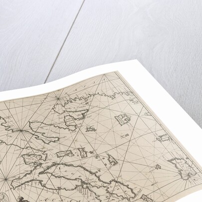 Sea chart of the western part of the Aegean part of the coast of Greece by Anonymous