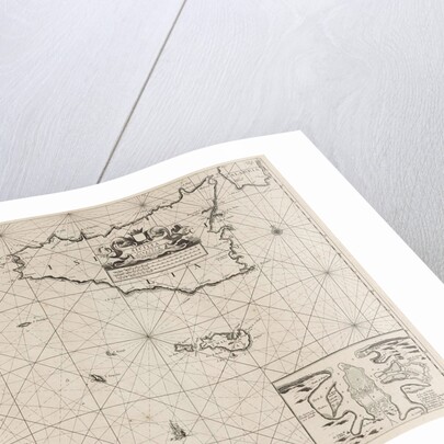 Map of the islands of Sicily and Malta and part of the coast of Tunisia by Anonymous