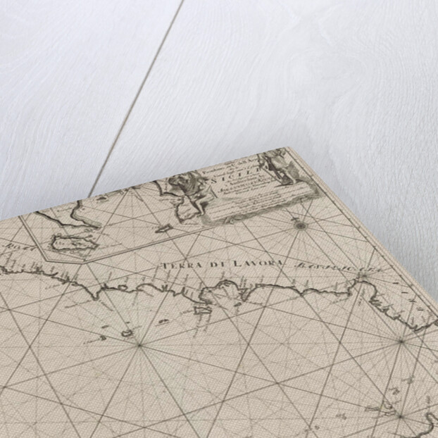 Sea chart of part of the southwest coast of Italy and the north coast of Sicily by Anonymous