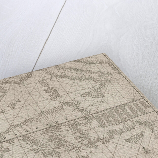 the Mediterranean Sea Map with over the western and the eastern part under by Anonymous