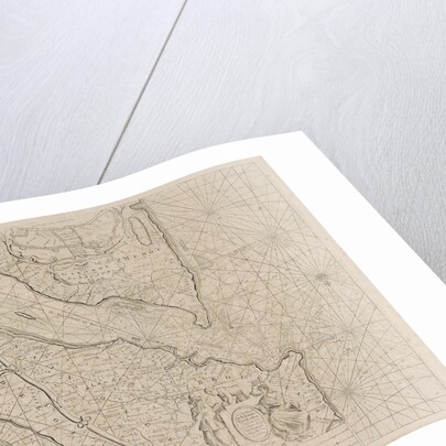 Sea chart of the River Gironde to Bordeaux by Johannes van Keulen I