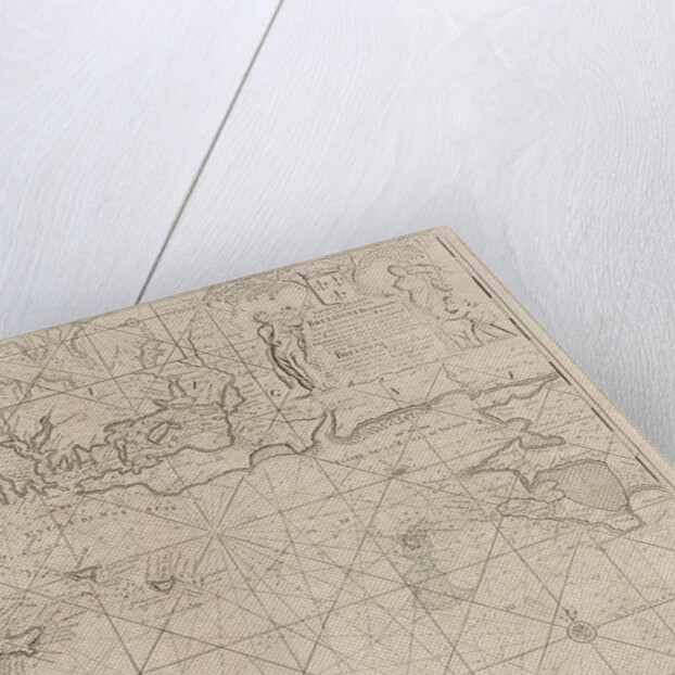 Sea chart of the coast of France between the island of Groix and the municipality of La Baule-Escoublac by Johannes van Keulen I