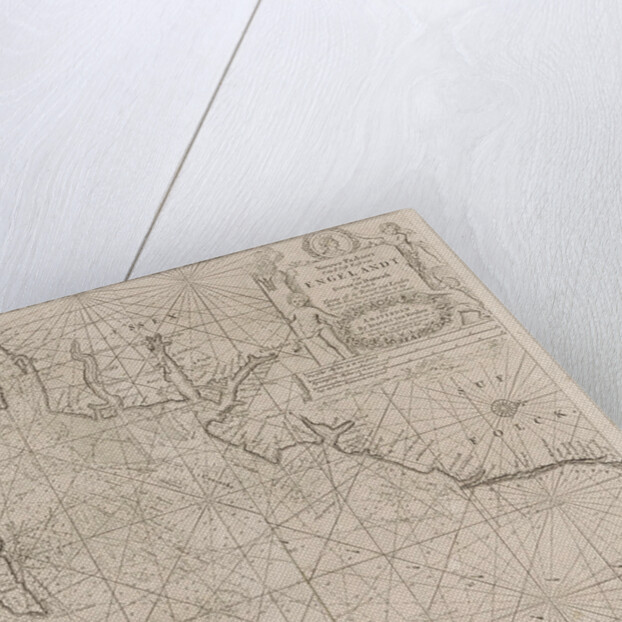Sea chart of part of the east coast of England at the mouth of the Thames by Johannes van Keulen I