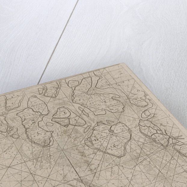 Sea chart of the Zeeland Islands and part of the North Sea by Johannes van Keulen I