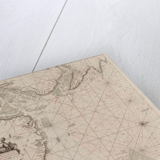 Sea chart of the east coast of England, with the mouth of the Humber by Anonymous