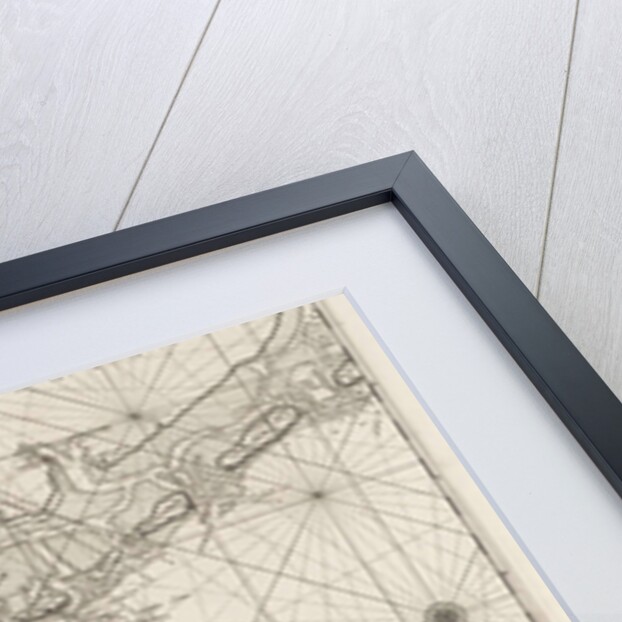 Sea chart of a large part of the Wadden by unknown