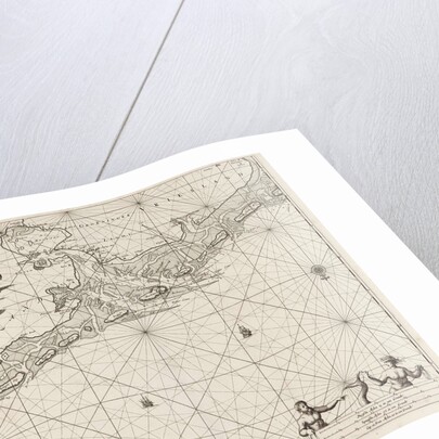 Sea chart of a large part of the Wadden by unknown