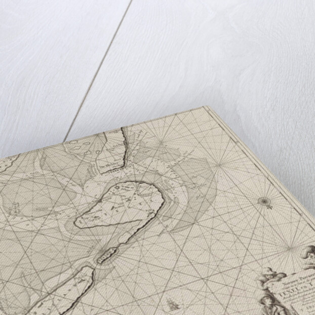 Sea chart of the Wadden Sea from Den Helder to Terschelling by Anonymous