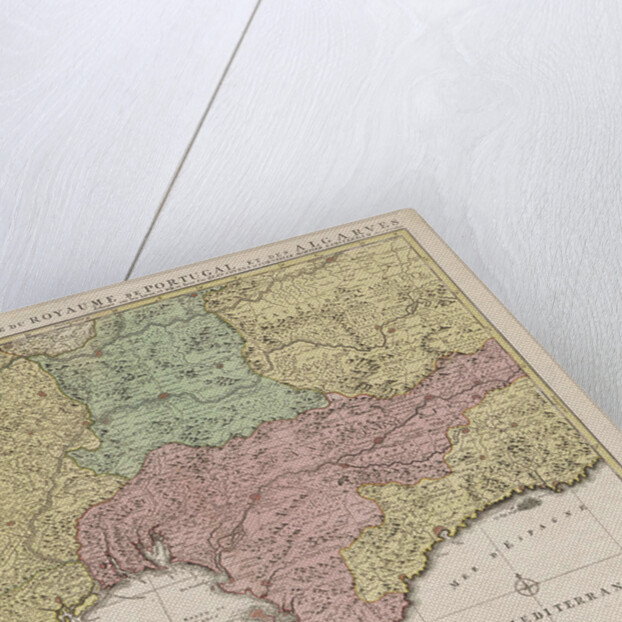 Map of the south of Spain and Portugal by unknown